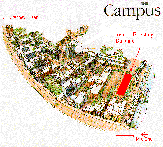 3D plan of the QMUL campus